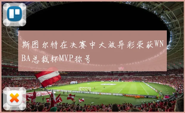斯图尔特在决赛中大放异彩荣获WNBA总裁杯MVP称号